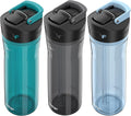 Contigo AUTOSPOUT Water Bottle 24 oz Leakproof Design Juniper/Sake/Glacier 3-Pack