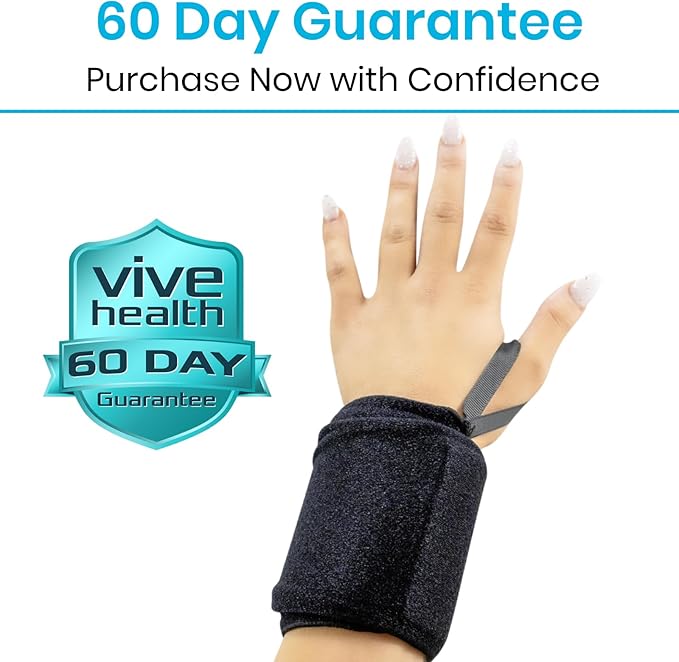 Arctic Flex Wrist Ice Pack Wrap (Pair) - Hot & Cold Gel Therapy Compress for Joint Pain Relief - Reusable Compression Sleeve Freeze & Microwavable - Support for Bruise, Swelling & Rheumatoid Arthritis