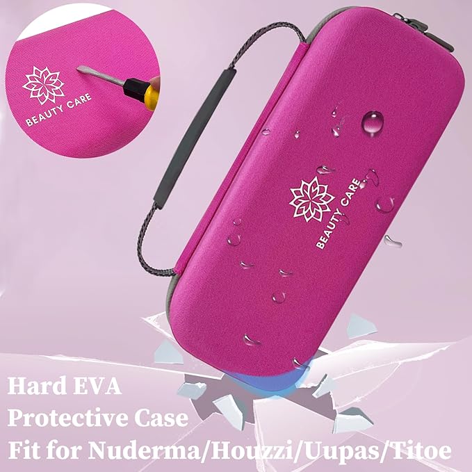 High Frequency Wand Case for Nuderma/Houzzi/Uupas/Titoe,Hard Storage Protective Carrying Case Compatible with Portable Handheld Skin Therapy Wand Machine and Attachments (Case Only)