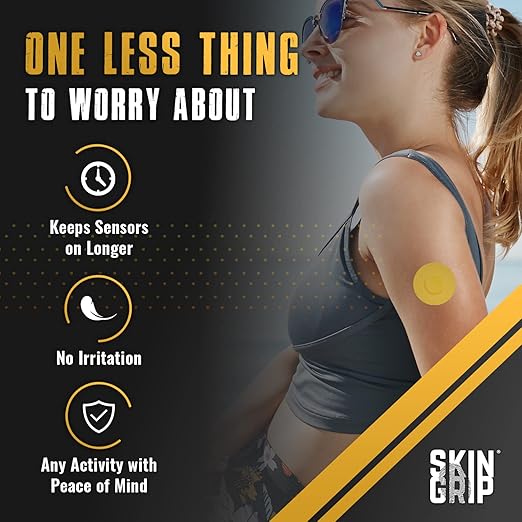 Skin Grip Freestyle Libre 3 Sensor Covers-Waterproof & Sweatproof Adhesive Patches for 10-15 Days (Not for Libre2), Pre-Cut CGM Sensors Cover, Compatible with Instinct Sensors- 20 Pack, Pastel Pack