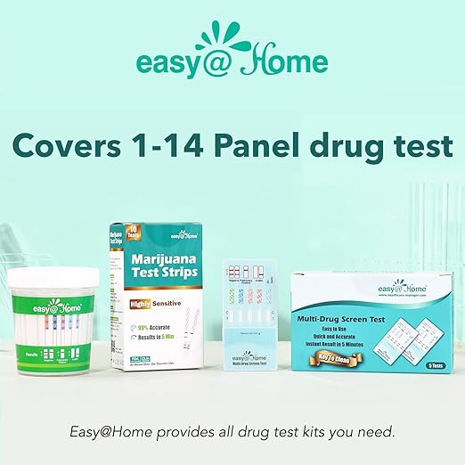 Easy@Home Specimen Collection Cups with Tight Screw Lids, Pack of 2 Leak-Proof Disposable Sample Containers 90ML/3OZ Large Capacity, Individual Packet