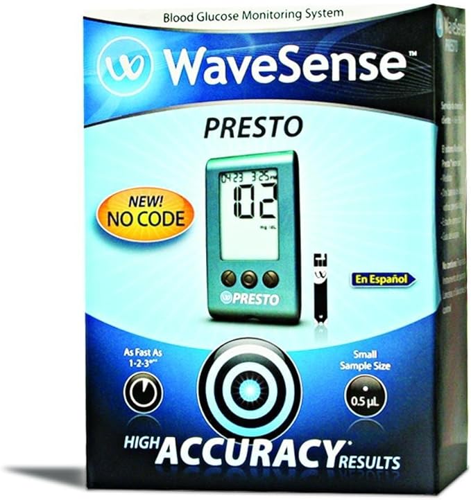 Agamatrix Wavesense Presto Blood Glucose Meter Kit