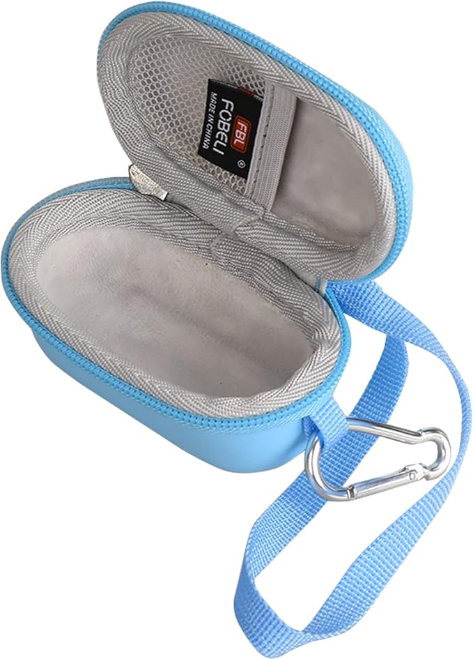 FBLFOBELI Hard Fingertip Pulse Oximeter Case, for Innovo Deluxe iP900AP/Zacurate Pro Series 500DL 500BL, for Small Children Blood Oxygen Monitor, 4.3x2.2x2.4 Inches, Case Only (Blue)