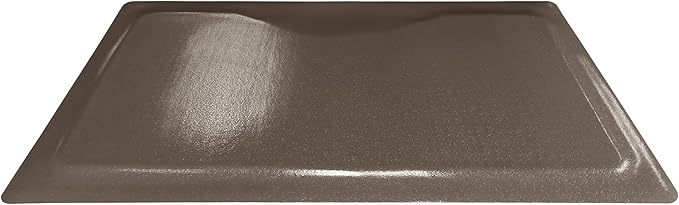 Rhino Mats, Rhino Hide Salon Mat, Non-Slip Standing Cushioned Comfort Anti-Fatigue Mat for Salon, Barbershop, or Spa (Brown Rectangle, 3' x 5' x 7/8")
