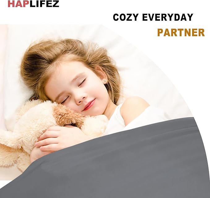 ‌Haplifez Sensory Bed Sheet, Sensory Compression Blanket‌, Weighted Blankets, Breathable Stretchable Bedding Fit, Lightweight Calming Sleep Solution, Grey, 63"x60"