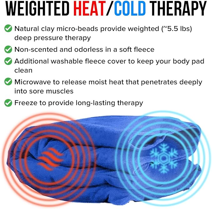 XL Heating Pad for Neck and Shoulders and Back, Microwavable Heating Pads, Microwave Heating Pad Microwavable, Natural Moist Heat Therapy Pad with Washable Cover. Heat Pad Microwavable, 1 Piece 22x13”