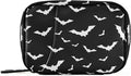Halloween Bats Pill Case Portable Weekly Pill Box Bag Container 7 Days Pill Organizer Vitamin Supplement Holder with Zipper for Travel Family Business
