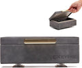 CKEYURE Key Box | Faraday Box for Car Keys | Car Key Signal Blocker Box | RFID Key Box | Key Holder | Key Safe | Signal blocking key box for car security | One Hand Operation (Dark Grey)