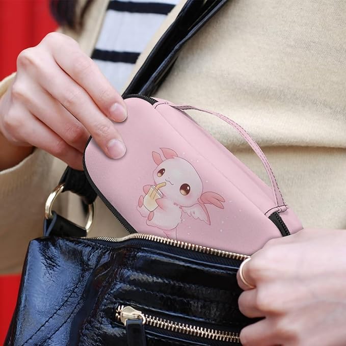 Milk Axolotl Insulin Travel Case Portable Medical Cooler Bag for Diabetes Insulin Travel Case for Insulin Pen and Medication Diabetic Supplies