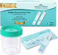 Easy@Home Marijuana THC Test Kit with Urine Cup: 5 Pack Highly Accurate Urine Drug Screen Tests for Weed/Cannabis, Standard Detection Threshold 50ng/mL, Instant Results in 5 Min