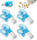 Pill Popper, 2025 Portable Pill Taker Remover Pill Extractor Tool Pill Popper Tool Blister Pack Opener Popper Assistance Tool Portable Pill Taker Household Gadgets for The Elderly, Disabled (4Pack)