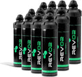 Oxygen Can | 98% Pure Portable Oxygen Bottle for Stress Relief, Focus, Breathing Support & Wellness | 10L Canister with Leak-Proof Mouthpiece & Trigger Lock for Travel - Eucalyptus Menthol 12 Pack