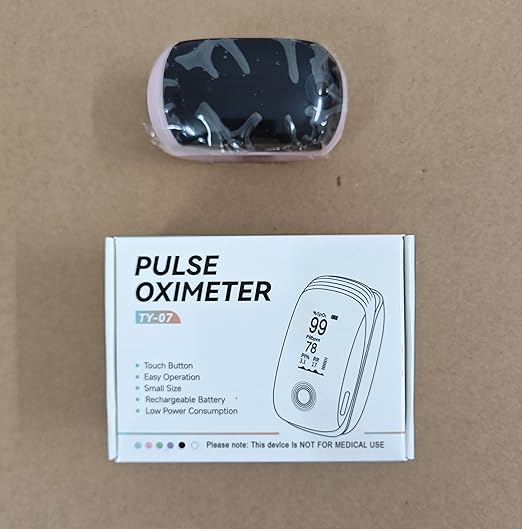 Finger Pulse Oximeter, Fingertip Blood Oxygen Saturation with Pulse Monitor, Oximeter with Lanyard, Pulse Oximeter for Sport and aviation use only (pink) TY07