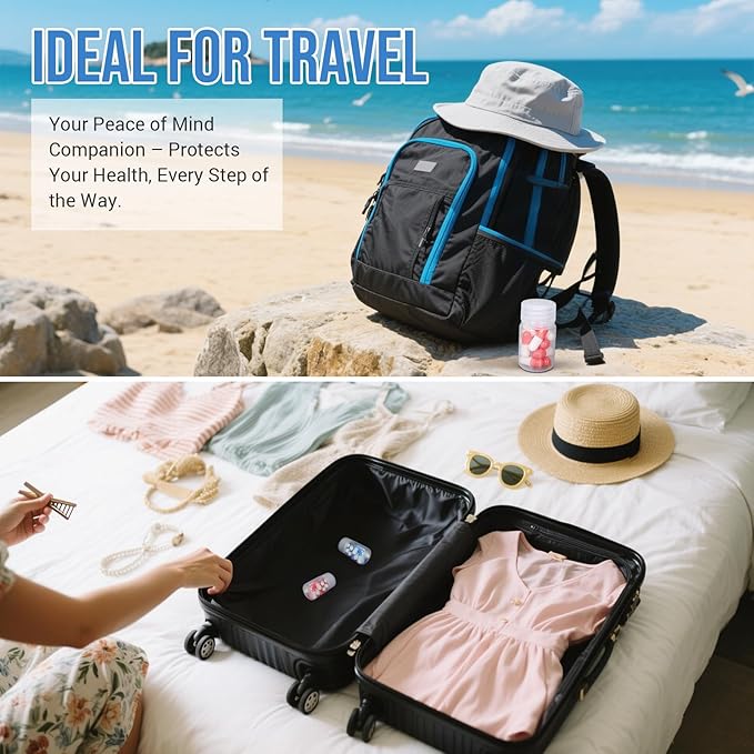 Small Pill Bottle, Empty Medicine Bottles with Screw Caps for Pills Capsules Vitamins, Food Grade Plastic Medicine Containers with Labels for Travel (Clear&Brown, 2oz/60ml, 6 Pcs)