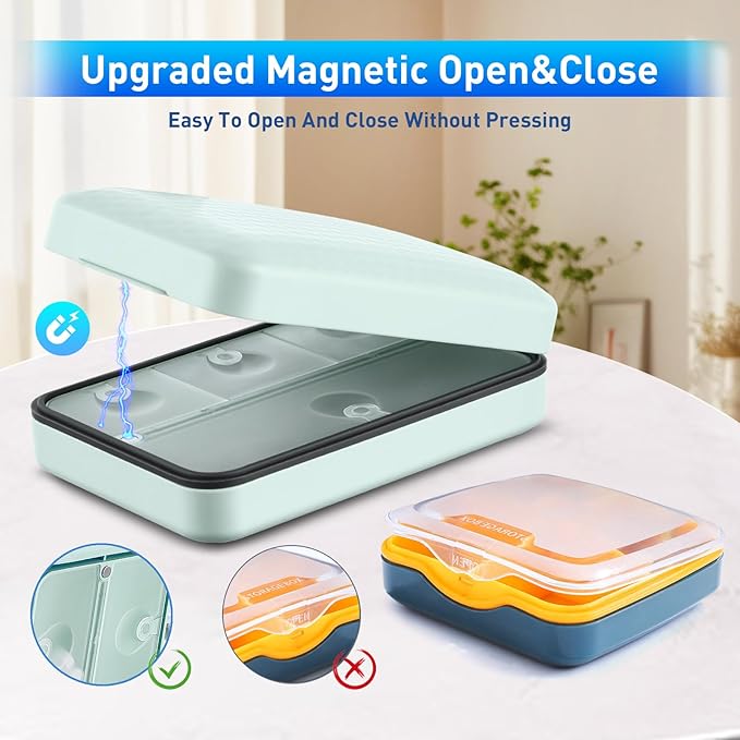 Travel Pill Organizer,Travel Pill Case Portable Pill Box for Travel Cute Pill Container Medicine Pill Organizer for Vitamin,Fish Oils,Supplements