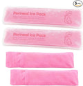 Perineal Cooling Pad, Postpartum Cold Packs Gel Bead Ice Pack Cold Therapy for Women After Pregnancy and Delivery, 2 Ice Pack and 3 Cover (Pink Gel Ice Pack)