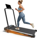 Walking Pad with Incline and Handle Bar, 2.5 HP Quiet Walking Pad Treadmill with 265 LBS Capacity, Portable Under Desk Treadmill, Foldable Treadmills for Home Office