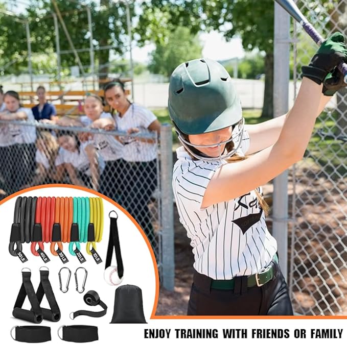 Baseball Resistance Trainer,Training Aid for Baseball Softball Pitchers,Interchangeable Grips to Build Arm Strength,Arm Bands for Baseball Players,Baseball Throwing Trainer,Great to Warm-Up