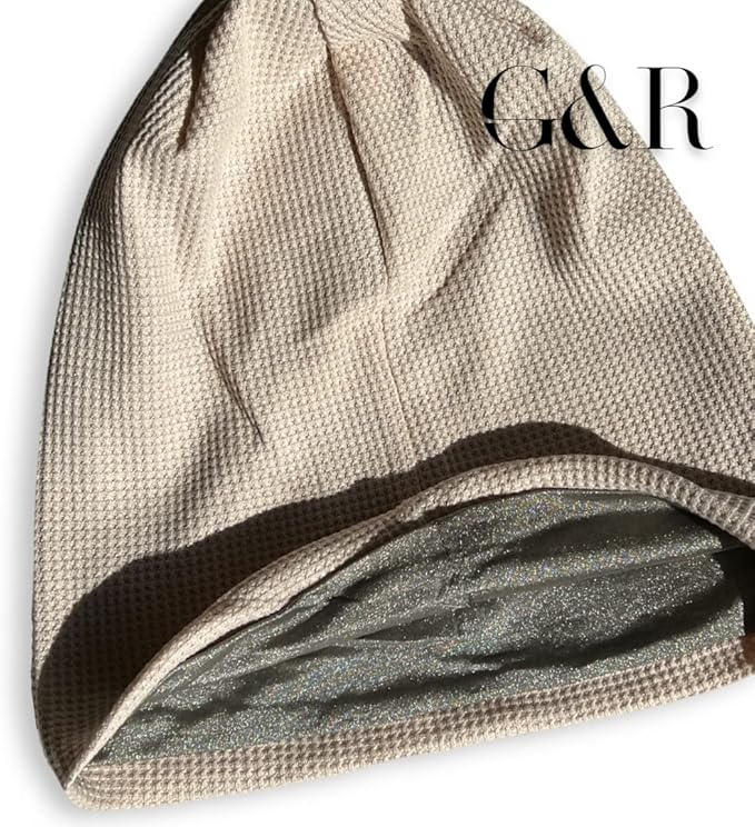 Gracie & Roo EMF Protection Mens/Womens Hat Beanie, Radiation and Wi-Fi Shield, 100% Silver Lining