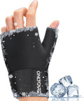 ONLYCARE Wrist Ice Pack Wrap, Soft Gel Ice Pack for Hot & Cold Hand Therapy, Thumb Freeze Sleeve for Hand Injuries, Achilles Tendonitis, Tenosynovitis, Surgery