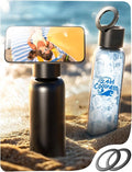 AINOPE Smart Water Bottle Beach Accessories with MagSafe Holder, Travel Sport Essential Gifts for Women Men, School Supplies Stainless Steel 24 oz Reusable Metal Insulated Bottle for Gym