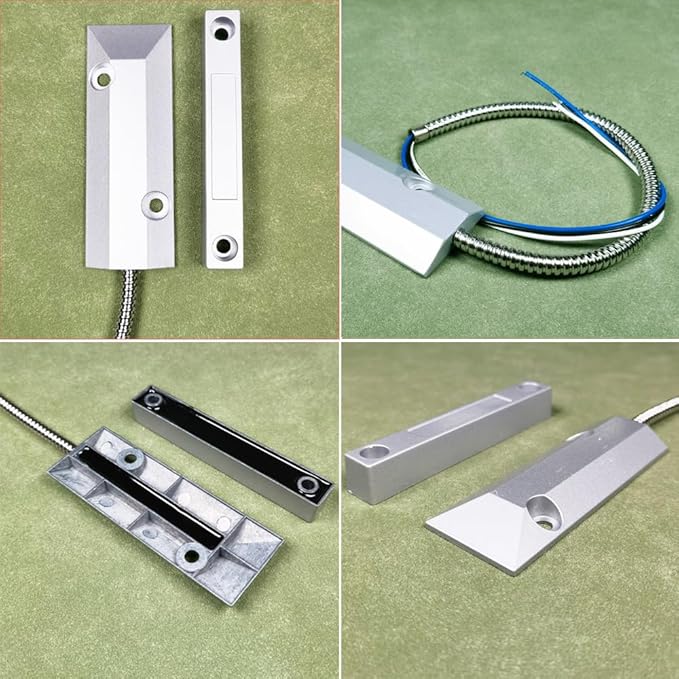 Rolling Door Contact Magnetic Reed Switch Alarm with 3 Wires for N.O./N.C. Applications OC-55