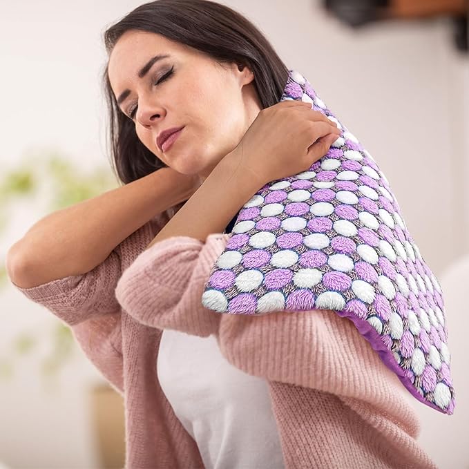 Full Weighted Electric Heating Pad for Back Pain, Cramps, Relief - Auto Shut Off - 2.3lb Heat Pad with Moist & Dry Heat Therapy Options - Hot Heated Pad - (XL 12"x24") - PYQ0Z