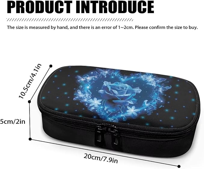 Blue Rose Insulin Pen and Medication Carrying Case Lightweight Anti-Stains Glucose Meter and Diabetic Supplies Insulated Cool Organizer for Daily Life and Trip