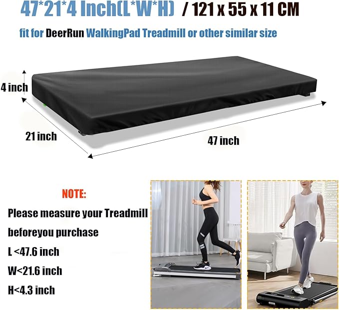Under Desk Treadmill Cover, Dust-Proof Walking Pad Cover, Waterproof Protective Cover for Walking Treadmill Office Under Desk(Cover Only)