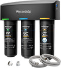 Waterdrop TSA 8 Layer Under Sink Water Filter System, Under Sink Water Filtration System, Reduces PFAS, PFOA/PFOS, Fluoride, Chlorine, Bad Taste & Odor, NSF/ANSI 42 Certified Element, USA Tech