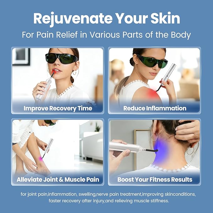Infrared and red Light Therapy, red Light Therapy Devices for Joint and Muscle Health, Near-Infrared Therapy Suitable for Body, face and Oral Cavity—utilising Five-wavelength Technology.