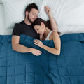 CYMULA Weighted Blanket for Adults (20lbs 88"x104" King Size) - Cooling Breathable Heavy Blankets for Summer Winter - Ultra Microfiber Soft Comfort Blanket with Glass Beads - Gifts for Men/Women