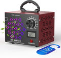 120,000mg/h Ozone Generator Machine with Temp/Humidity Display, Triple Side Vents for Enhanced Airflow - Faster & Wider Ozone Odor Eliminator Air Purifier for Home, Car, Pets, Up to 6000 Sqft
