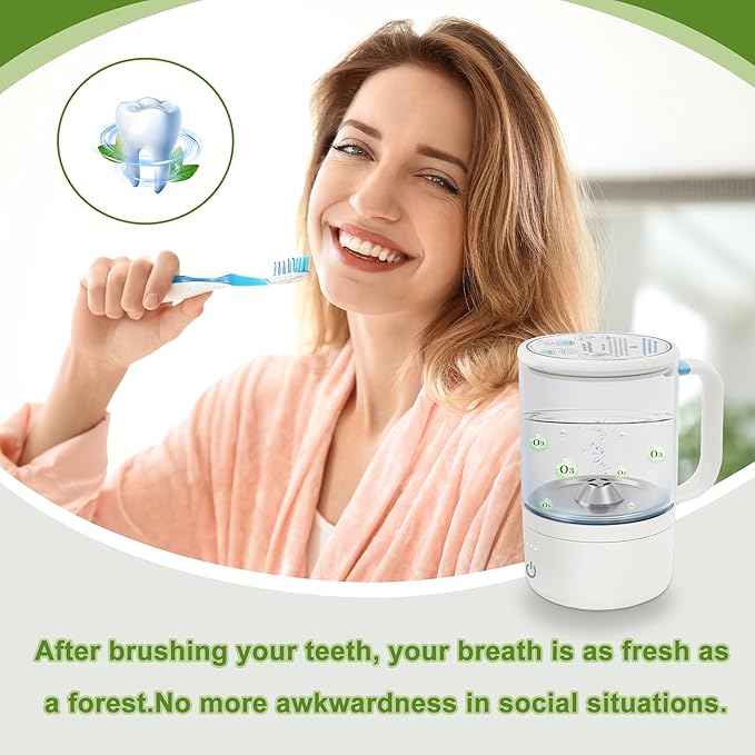 Ozone Water Cup personal care station11oz ozone generator water cup convert tap water into hydrogen rich & for refreshing oral flushing to enhance your daily health habits.