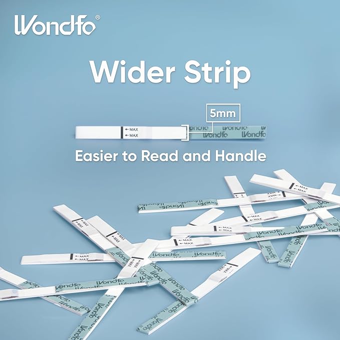 Wondfo Ovulation Test Strips - Women Fertility Tracking and Pregnancy Planning with Cycle-Detecting LH Surge - Highly Sensitive and Fast Result at Home Kit (50 Count) (Pack of 2)