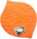 Kaisa Weighted Lap Blanket 7 lbs 41" x 53", Cozy Luxury Crystal Velvet Small Weighted Blanket for Adults, Portable Travel Weighted Blanket for Relaxation, All-Season Blanket, Machine Washable, Orange