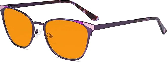 Eyekepper Blue Light Filter Glasses for Women- Butterfly Design Computer Eyegalsses with Transparent Blue Lens