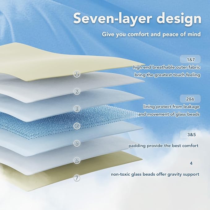 Topcee Weighted Blanket for Adults (20 lbs, 60" x 80") Queen Size Soft Cooling Heavy Blanket Sleeping, Apply to 190-210 lbs Body, Thick Breathable Blanket with Glass Bead, Easy Care