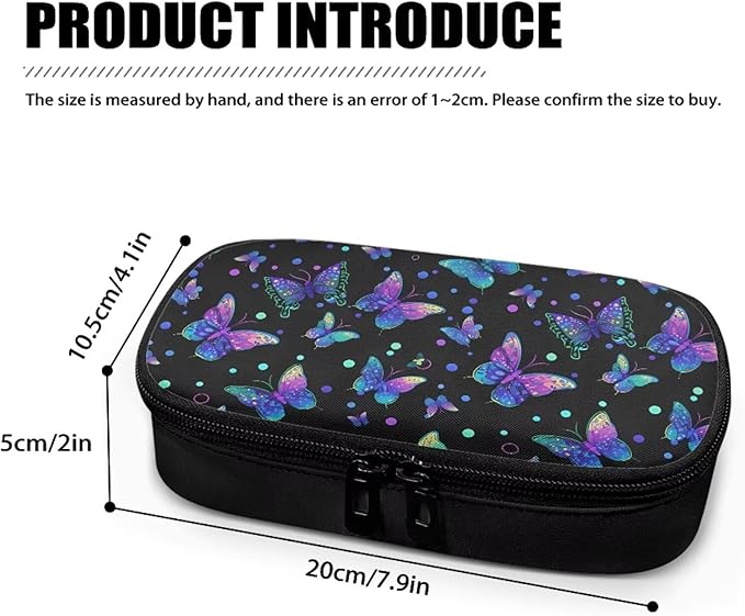 Butterfly Insulin Cooler Travel Case Insulated Diabetic Bag with Top Handle Medication Cooler Bag for Insulin Pens and Blood Glucose Monitor Supplies Easy to Use