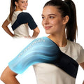 Flexible Shoulder Ice Pack Wrap, Ice Packs for Injuries Reusable Rotator Cuff, Cold Compression Sleeve for Pain Relief, Tendonitis, Bursitis & Swelling, Fits Left and Right Arm