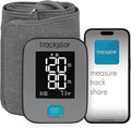 Trackstar Smart Blood Pressure Monitor | Wide-Range Upper Arm Cuff | Trackstar Monitoring App | Bluetooth iOS & Android Compatible | Measure, Track, and Share Results