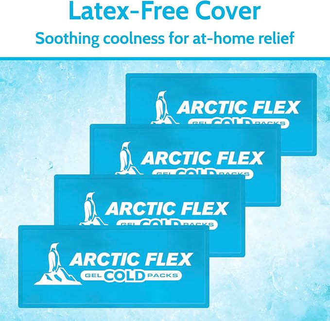 Arctic Flex Gel Replacement Packs - Ice Packs Reusable for Elbow Ice Brace - Hot and Cold Gel Ice Pack for Injuries, Pain Relief, Swelling - Flexible Therapy Compression Wrap - Athletic Women, Men