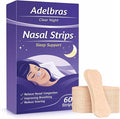 Adelbras Nasal Strips for Snoring & Breathing – Extra Strength Nose Strips for Better Airflow, Strong Adhesion, Sweat-Resistant, Men & Women, Improves Sleep & Workout Performance(60 PCS)