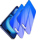 2 Pack Privacy Screen Protector for iPhone 16 Plus Tempered Glass 25 Degree Anti-Spy 16Plus Gradient Colorful Anti Bluelight Easy Installation Frame Full Coverage Case Friendly (6.7 inch Blue)