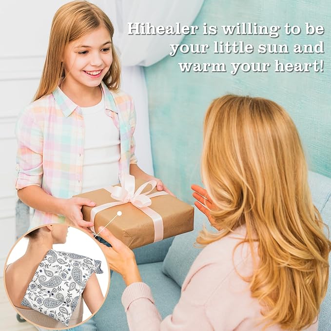 Small Microwave Heating Pad for Neck and Shoulder, Microwavable Versatile Cold/Heated Muscle Ache, Soothing Fatigue Wrap for Back Pain and More, Moist Heat Pad Warm Compress (8x17 inch)