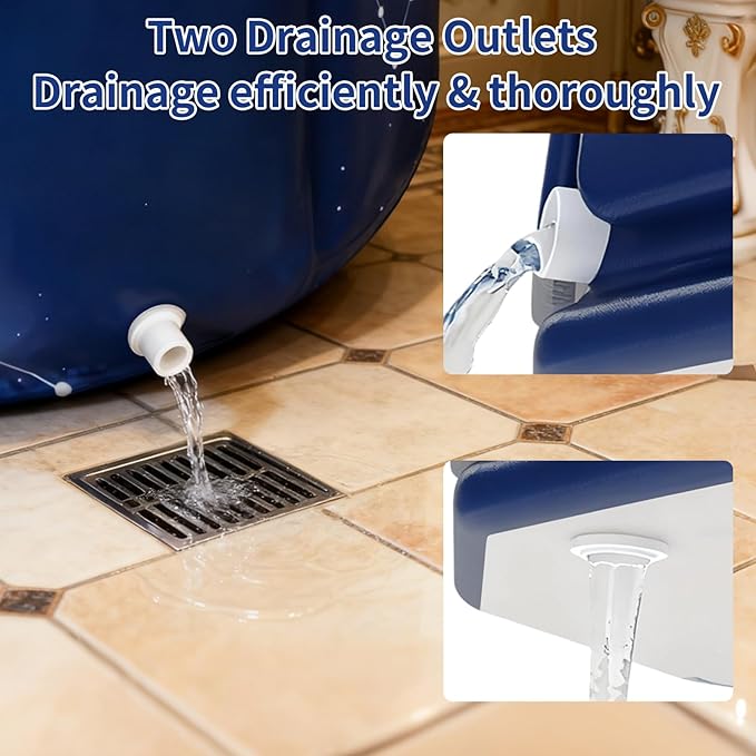 Foldable Bath Tub for Adults, Large Foldable Hot Cold Plunge Tub for Recovery, Collapsible Hot Ice PlungeTub Suitable for Home Outdoors Gyms (Planet purple 80- insulation set)