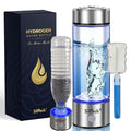 2025 Premium Hydrogen Water Bottle - 450ml | Up to 4000 PPB | Mineral Water Bottle Compatible & Portable Hydrogen Generator | BPA-Free Hydrogen Bottle Rechargeable with Cleaning Brush