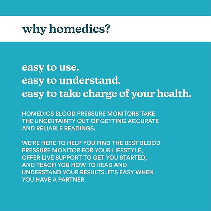 Homedics Manual Arm Blood Pressure Monitor with Stethoscope, Easy-to-Read Aneroid Gauge, Adjustable Nylon Cuff 9”-17”, D-Ring Fastener, Aluminum Chest Piece, Latex-Free