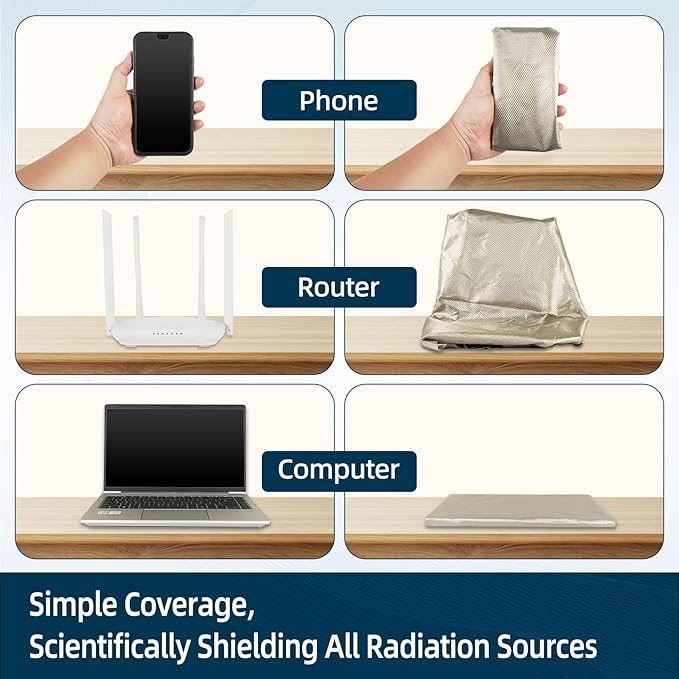 Faraday Fabric Military Grade Fabric 98×43 inch Nickel Copper Faraday Cloth for WiFi, GPS, Bluetooth, RFID, EMP Protection