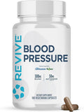 Revive MD Blood Pressure Support Supplement - Supports Heart and Circulatory Health, Energy & Daily Wellness - Magnesium, Potassium, Folic Acid & Garlic Formula (180 Vegetarian Capsules, 60 Servings)